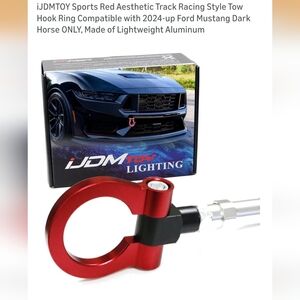 Sports Red Aesthetic Track Racing Style Tow Hook Ring Compatible with2024up Ford